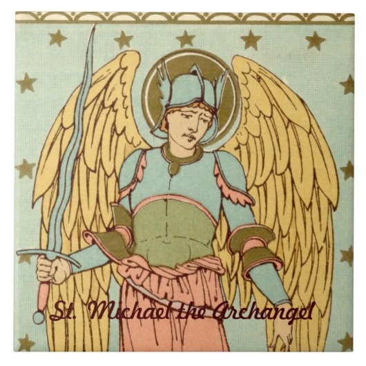 St. Michael the Archangel (RLS 12) Tegeltje (Voorkant)