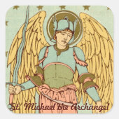 St. Michael the Archangel (RLS 12) Vierkante Sticker (Voorkant)