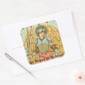 St. Michael the Archangel (RLS 12) Vierkante Sticker (Envelop)