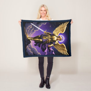 St. Michael the Archangel Roman rooms-katholiek Fleece Deken