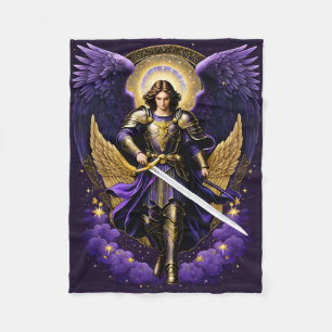 St. Michael the Archangel Roman rooms-katholiek Fleece Deken