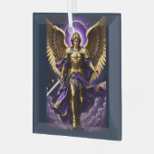 St. Michael the Archangel Roman rooms-katholiek Glas Ornament (Voorkant links)