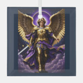 St. Michael the Archangel Roman rooms-katholiek Glas Ornament (Voorkant)