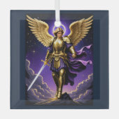 St. Michael the Archangel Roman rooms-katholiek Glas Ornament (Voorkant)