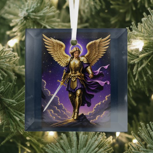 St. Michael the Archangel Roman rooms-katholiek Glas Ornament (Insitu)