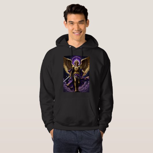 St. Michael the Archangel Roman rooms-katholiek Hoodie (Voorkant volledig)
