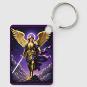 St. Michael the Archangel Roman rooms-katholiek Sleutelhanger (Achterkant)