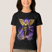 St. Michael the Archangel Roman rooms-katholiek Tri-Blend Shirt (Voorkant)