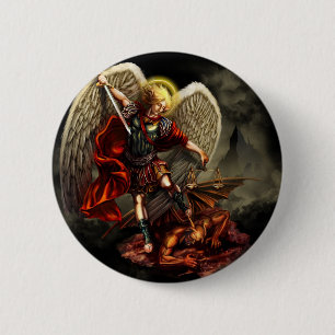 St. Michael the Archangel Ronde Button 5,7 Cm