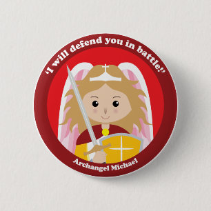 St. Michael the Archangel Ronde Button 5,7 Cm