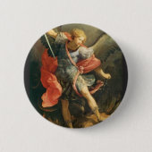 St. Michael the Archangel Ronde Button 5,7 Cm (Voorkant)