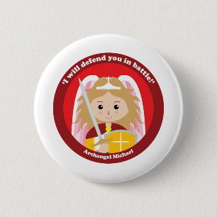 St. Michael the Archangel Ronde Button 5,7 Cm