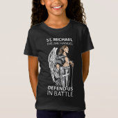 St. Michael the Archangel Saints Angel katholiek t T-shirt (Voorkant)