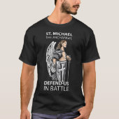 St. Michael the Archangel Saints Angel katholiek t T-shirt (Voorkant)