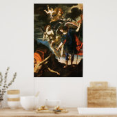 St. Michael the Archangel Saving Souls in Purgator Poster (Keuken)