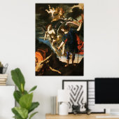 St. Michael the Archangel Saving Souls in Purgator Poster (Thuiskantoor)