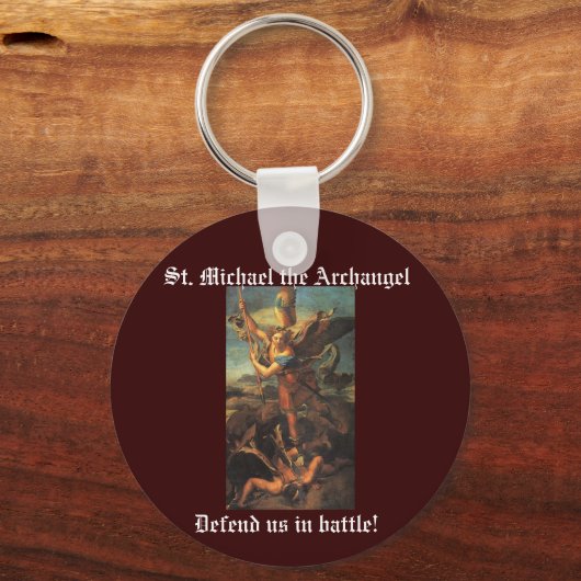 St. Michael the Archangel Sleutelhanger (Voorkant)