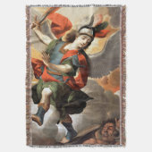 St Michael the Archangel Throw Blanket Deken (Voorkant Verticaal)