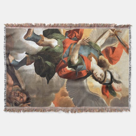 St Michael the Archangel Throw Blanket Deken (Voorkant)