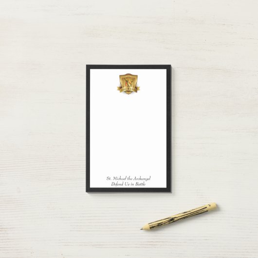 St. Michael the Archangel Traditional katholiek Post-it® Notes (Op bureau)