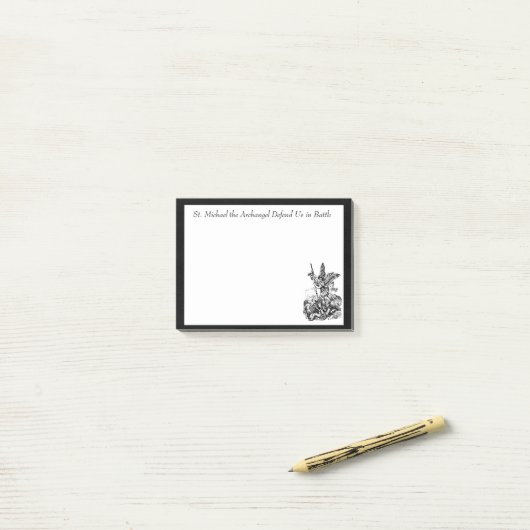 St. Michael the Archangel Traditional katholiek Post-it® Notes (Op bureau)