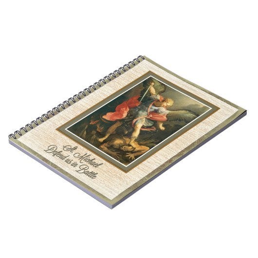 St. Michael the Archangel verdedigt ons in de stri Notitieboek (Linkerzijde)