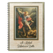 St. Michael the Archangel verdedigt ons in de stri Notitieboek (Voorkant)