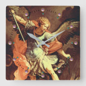St. Michael the Archangel Vierkante Klok (Voorkant)