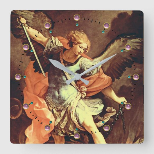 St. Michael the Archangel Vierkante Klok (Voorkant)