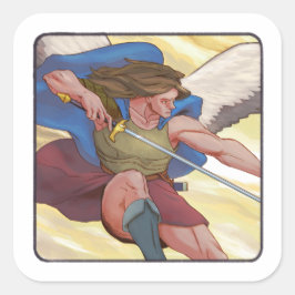 St. Michael the Archangel Vierkante Sticker