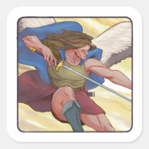 St. Michael the Archangel Vierkante Sticker