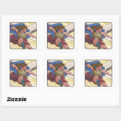St. Michael the Archangel Vierkante Sticker (Vel)