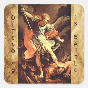 St. Michael the Archangel Vierkante Sticker