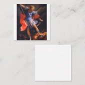 St Michael The Archangel Vierkante Visitekaartje (Voorkant / Achterkant)