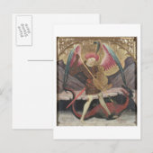 St Michael Vanquishing Evil, c.1480 (tempera on pa Briefkaart (Voorkant / Achterkant)