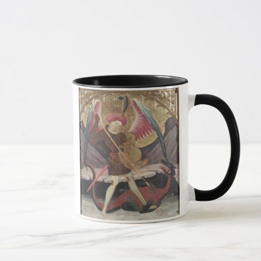 St Michael Vanquishing Evil, c.1480 (tempera on pa Mok (Rechts)