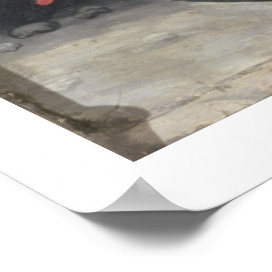 St Michael Vanquishing Evil, c.1480 (tempera on pa Poster (Hoek)