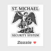 St. Michael veiligheidssysteem religieus Sticker (Vel)