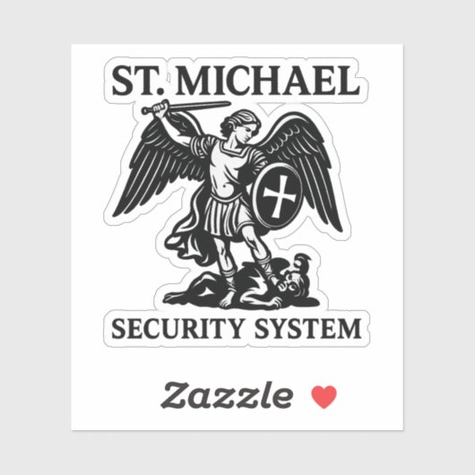 St. Michael veiligheidssysteem religieus Sticker (Vel)