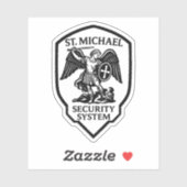 St. Michael veiligheidssysteem religieus Sticker (Vel)