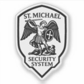 St. Michael veiligheidssysteem religieus Sticker (Voorkant)