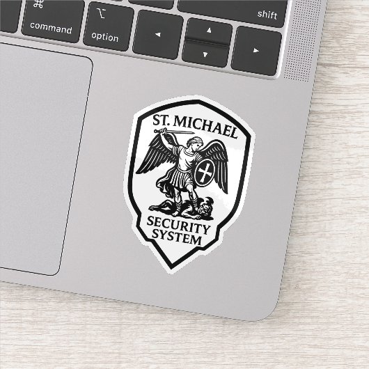 St. Michael veiligheidssysteem religieus Sticker (Detail)