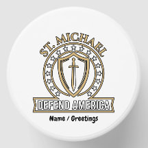 St. Michael Verdedig Amerika Tactisch Schild Emble