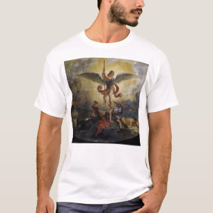 St. Michael verslaat de duivel T-shirt