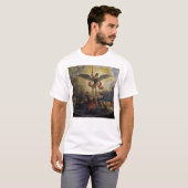 St. Michael verslaat de duivel T-shirt (Voorkant volledig)