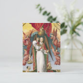 St. Michael Weighing the Souls Briefkaart (Staand voorkant)