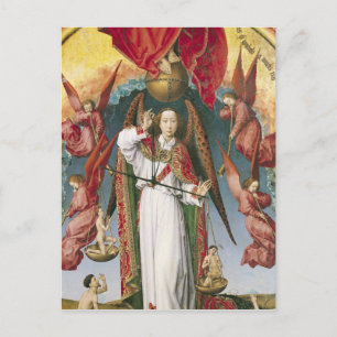 St. Michael Weighing the Souls Briefkaart