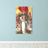 St. Michael Weighing the Souls Canvas Afdruk (Insitu (Houten vloer))
