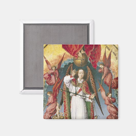 St. Michael Weighing the Souls Magneet (Voorkant / Achterkant)
