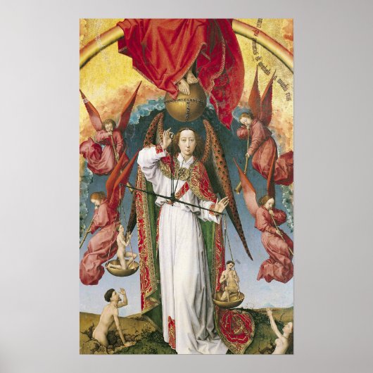 St. Michael Weighing the Souls Poster (Voorkant)